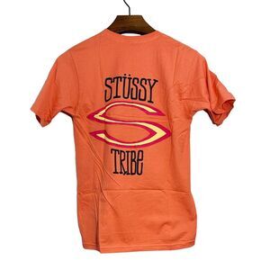 Vintage STUSSY Tribe Coral Graphic T-Shirt‎ NEW W/O TAG Small